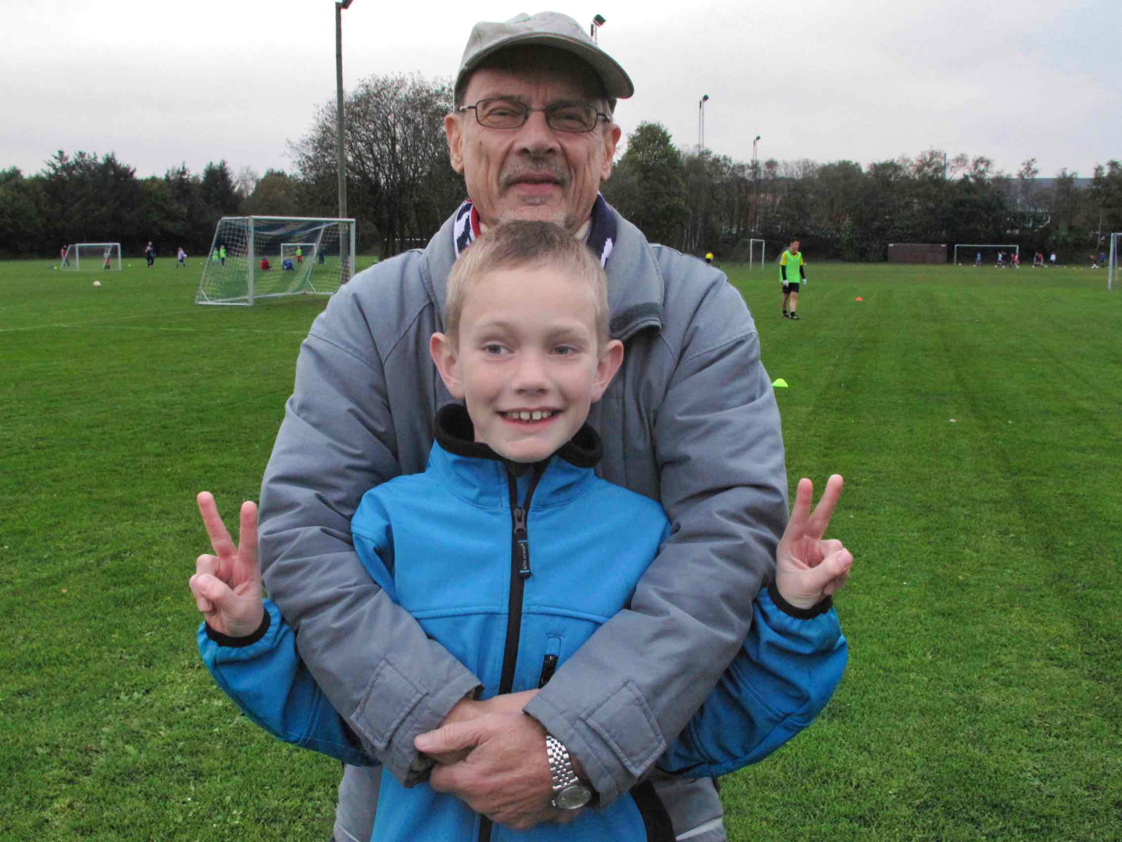 Med Marcus på stadion